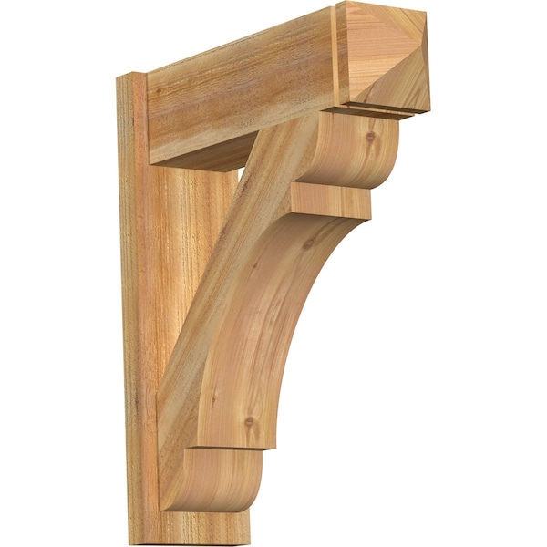 Ekena Millwork Olympic Rough Sawn Arts and Crafts Outlooker, Western Red Cedar, 8"W x 26"D x 30"H OUT08X26X30OLY03RWR - main
